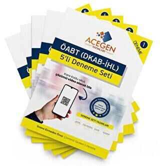 ACEGEN Yayınları ÖABT DKAB-İHL Şampiyonlardan 5`li Fasikül - 1