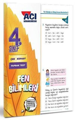 Açı Yayınları 4. Sınıf Fen Bilimleri Çek Kopart Yaprak Test - 1