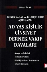 Ad Yaş Kişilik Cinsiyet Dernek Vakfı Davaları - Bilge Yayınevi