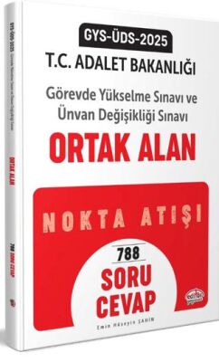 Adalet Bakanlığı GYS - ÜDS Ortak Alan Nokta Atışı Soru-Cevap - 1