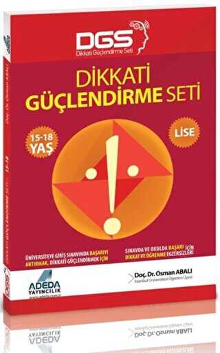 Adeda DGS Dikkati Güçlendirme Seti Lise 15-18 Yaş - Adeda Yayınları