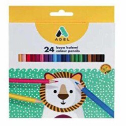 Adel 24 Renk Kuru Boya Kalemi - Adel