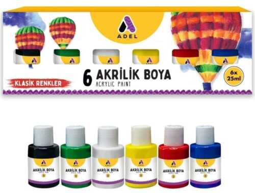 Adel Akrilik Boya 25X6 Klasik Renkler