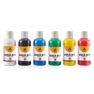 Adel Akrilik Boya 60 Ml Klasik Renkler 6 Lı - 2
