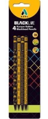 Adel Arı Kurşun Kalem 2B 4Lü Blister - 1