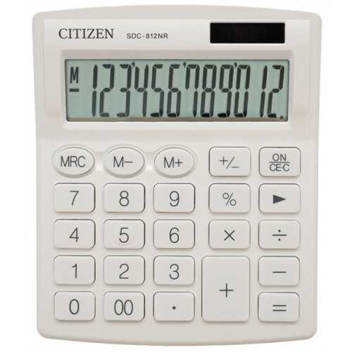 Adel Citizen Hesap Makinesi 12 Haneli Beyaz Sdc-812Nrwhe
