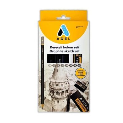 Adel Dereceli Kalem Seti 8`li - 1
