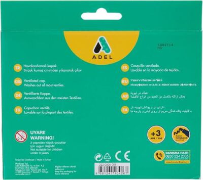 Adel Jumbo Keçeli Kalem 12 Renk - 2