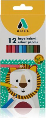 Adel Kuru Boya Tam Boy Karton Kutu 12 Renk - 1