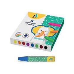 Adel Pastel Boya Karton Kutu Köşeli 8`li - Adel