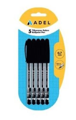 Adel Vega Blister Tükenmez Kalem Siyah 5Li - 1
