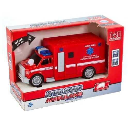 Adeland Nitro Speed 1:20 Polis Ambulans Kırmızı