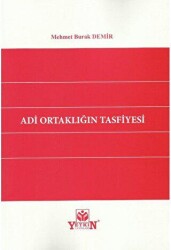 Adi Ortaklığın Tasfiyesi - Yetkin Yayınları