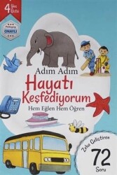 Adım Adım Hayatı Keşfediyorum 4 Yaş - Zeka Geliştiren 72 Soru - Revzen Kitap
