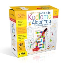 Adım Adım Kodlama Algoritma Dikkat Geliştirme Seviye 1 - Piar Kids