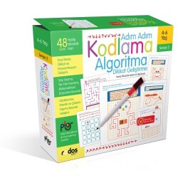 Adım Adım Kodlama Algoritma Dikkat Geliştirme Seviye 2 - Piar Kids