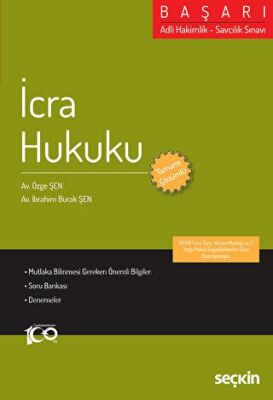Adli Hakimlik - Savcılık Sınavı BAŞARI - İcra Hukuku - 2