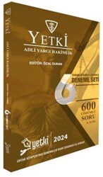 Adli Yargı Hakimlik 6 Deneme Seti Çözümlü - Yetki Yayınları