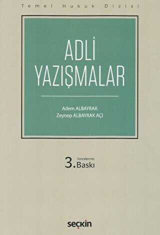 Adli Yazışmalar THD - Seçkin Yayıncılık