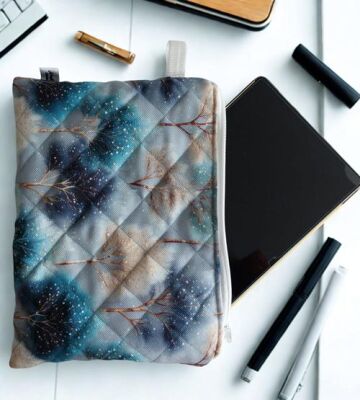 Aduşka Kumaş Tablet Kılıf 30x22cm - Kış Teması - 1