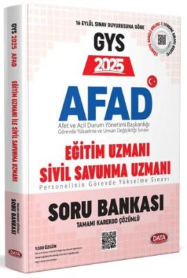 AFAD 2025 GYS Eğitim Uzmanı - Sivil Savunma Uzmanı Soru Bankası - Karekod Çözümlü - 1