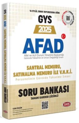 AFAD Santral Memuru, Satınalma Memuru ile V.H.K.İ. Soru Bankası - Karekod Çözümlü - 1