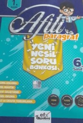 Afili Paragraf 6. Sınıf Yeni Nesil Soru Bankası - Efx Akademi Yayınları