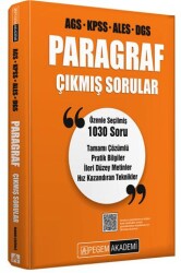 AGS KPSS ALES DGS Paragraf Çıkmış Sorular - Pegem Akademi Yayıncılık