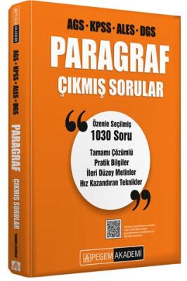AGS KPSS ALES DGS Paragraf Çıkmış Sorular - 1