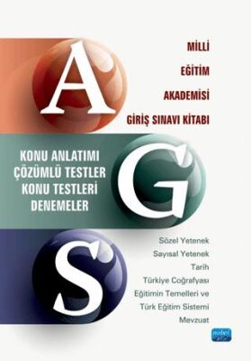 AGS - Milli Eğitim Akademisi Giriş Sınavı Kitabı - Konu Anlatımı - Çözümlü Testler - Konu Testleri - Denemeler - 1