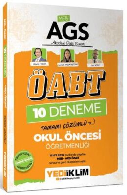 AGS ÖABT Okul Öncesi Öğretmenliği Tamamı Çözümlü 10 Deneme Sınavı - 1