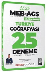 İndeks Akademi Yayıncılık AGS Simülasyonu Türkiye Coğrafyası 25 Deneme Çözümlü - İndeks Akademi Yayıncılık