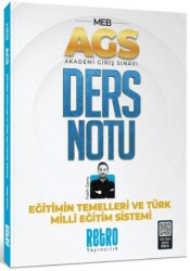 AGS Türk Milli Eğitim Sistemi ve Eğitimin Temelleri Ders Notu - Retro Yayıncılık