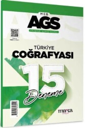 AGS Türkiye Coğrafyası 15 Deneme - Marka Yayınları