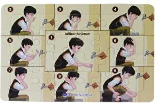 Ahmet Abdest Alıyor 24 Parça Yapboz - Hayrat Neşriyat