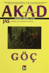 Akad Akademik Kaynak Dergisi Sayı: 1 - Altın Post Yayıncılık