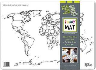 Funny Mat Çocuk Dünya Dilsiz Haritası