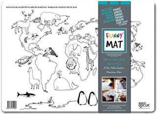 Funny Mat Hayvanlar Alemi Dünya Dilsiz Haritası