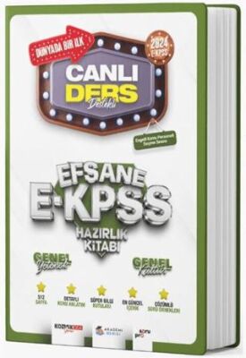 Akademi Denizi Yayıncılık E-KPSS Genel Kültür Genel Yetenek Canlı Ders Efsane Hazırlık Kitabı - 1