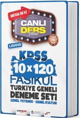 Akademi Denizi Yayıncılık KPSS Genel Kültür Genel Yetenek 10 x 120 Fasikül Türkiye Geneli Deneme Seti