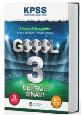 Akademi Denizi Yayıncılık KPSS Genel Yetenek Genel Kültür Lisans Goool 3 Deneme - 1