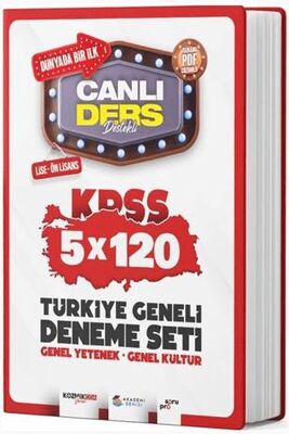 Akademi Denizi Yayıncılık KPSS Lise Ön Lisans Türkiye Geneli 5x120 Deneme Seti