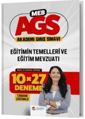 Akademi Denizi Yayıncılık MEB AGS Eğitimin Temelleri ve Eğitim Mevzuatı 10 x 27 Deneme - 1