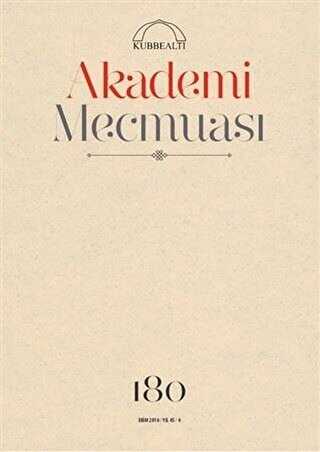Akademi Mecmuası Sayı: 180 Ekim 2016