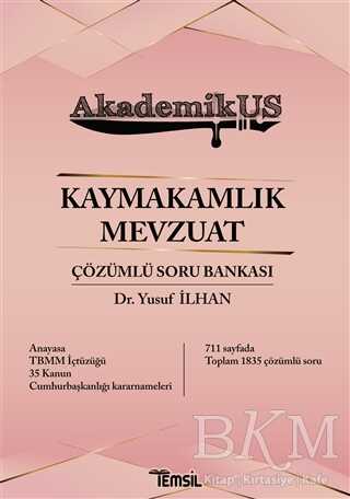 Temsil Kitap Akdemikus Kaymakamlık Mevzuat Çözümlü Soru Bankası - Temsil Kitap
