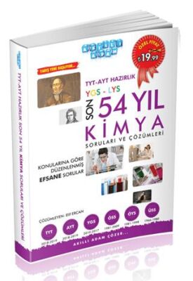 Akıllı Adam Yayınları TYT AYT Hazırlık Kimya Çıkmış Sorular Son 54 Yıl - 1