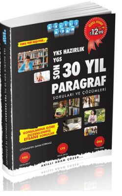 Akıllı Adam Yayınları YKS Hazırlık Son 30 Yıl Paragraf Soruları ve Çözümleri - 1