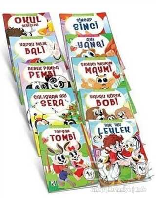 Akıllı Hayvanlar Serisi 10 Kitap Takım - Damla Yayınevi