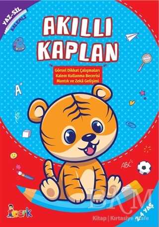 Akıllı Kaplan - Yaz-Sil Kalemli - Bıcırık Yayınları