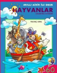Akıllı Minik ile Obur - Hayvanlar Çıkartma Kitabım - Marsık Kitap